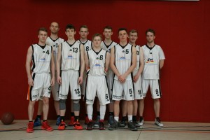 22./23.04.2017: 3. Platz U20-Landesmeisterschaft / von links: Lennart Knobling, Daniel Klatt, Frederik Homa, Wenzel Wittersheim, Tobias Katenkamp, Jonas Homa, Jan-Lukas Villette, Jan Alms, Lukas Hendrischke